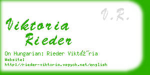 viktoria rieder business card